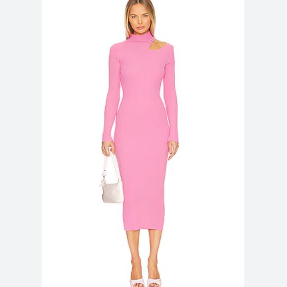 Bardot Ainsley Midi Dress in Candy Pink size medium - Picture 1 of 2